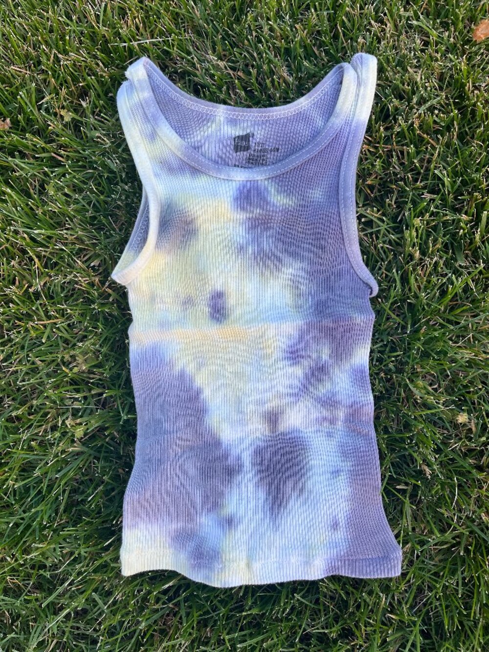 Toddler 2-3T Black & Yellow Random Tie-Dye Tank Top